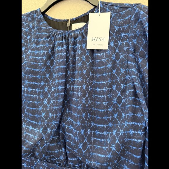 Misa Los Angeles - Size Small - Amber Dress in Midnight Shibori - Picture 7 of 10